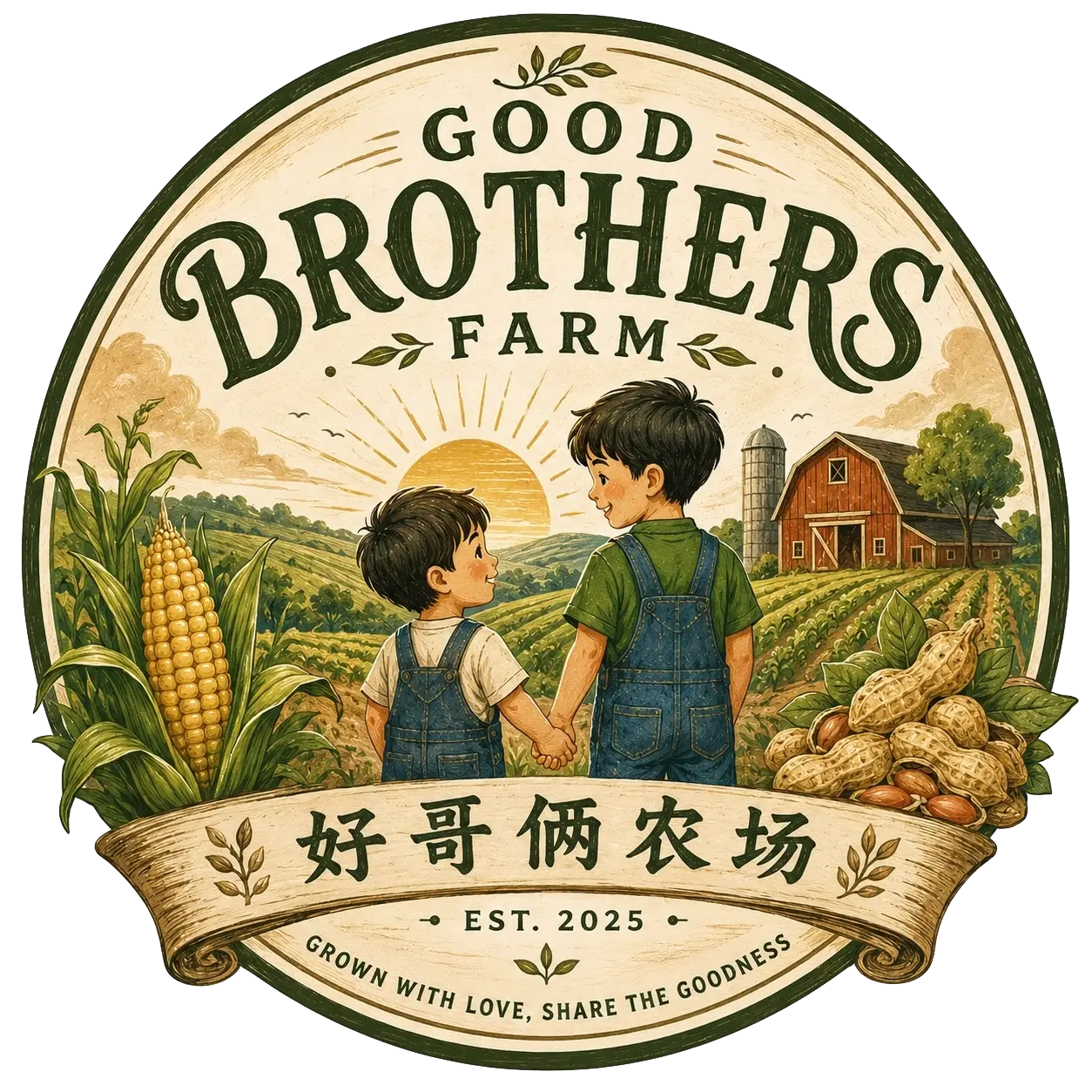 好哥俩农场 Logo